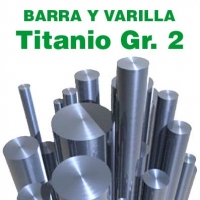 Varillas y barras TITANIO GR. 2 en diámetros de 1 a 16 mm.