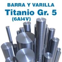 Varillas y barras TITANIO GR. 5 (6Al4V) de 1 a 15 mm. de diámetro