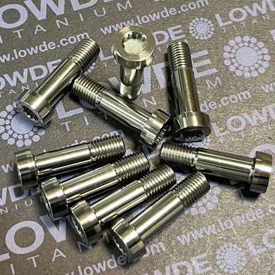 100 Screws DIN 65517-08018A (Mj8x29,5 mm.) - 100 Screws DIN 65517-08016A (Mj8x29,5 mm.) Titanium grade 5 (6Al-4V)