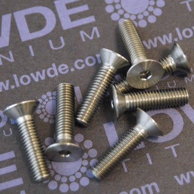 Avellanado DIN 7991 M5x20 mm. de titanio gr. 5 (6Al4V) - 1 Avellanado DIN 7991 M5x20 mm. de titanio gr. 5 (6Al4V)