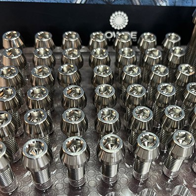 Tornillo DIN 912 c�nico M8x25 mm. Titanio gr. 5 (6Al4V)