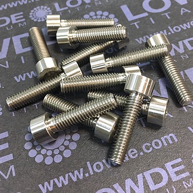 Tornillo DIN 912 M5x20 mm. de titanio gr. 2 (puro). Mecanizado - Tornillo DIN 912 M5x20 mm. de titanio gr. 2 (puro). Mecanizado