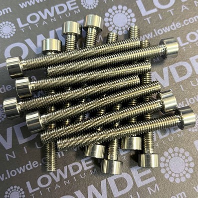 Tornillo DIN 912 M6x55 mm. de Titanio gr. 5 (6Al4V)
