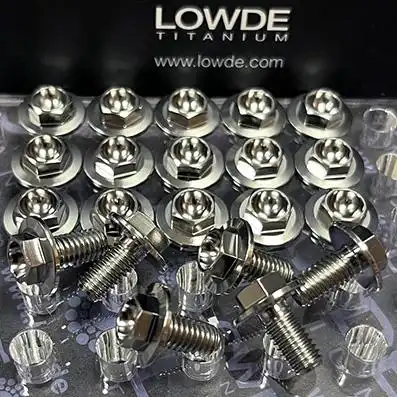 Hexagonal con balona M6x12 mm. de Titanio gr. 5. Balona � 14 mm.