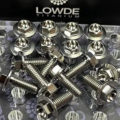 Hexagonal con balona M6x15 mm. de Titanio gr. 5. Balona � 14 mm.