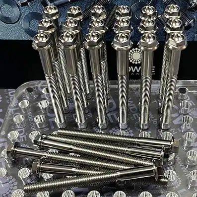 Tornillo hexagonal con balona M6x70 mm. Titanio gr. 5 (6Al4V)