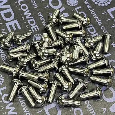 Tornillos bot�n ISO 7380 M5x12 mm. de Titanio gr. 5 (6Al4V).