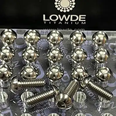 Tornillo boton ISO 7380 M6x15 mm. Titanio gr. 5 (6Al4V)