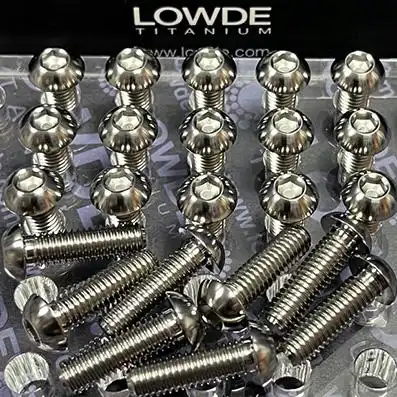 Tornillo bot�n ISO 7380 M6x20 mm. Titanio gr. 5 (6Al4V)