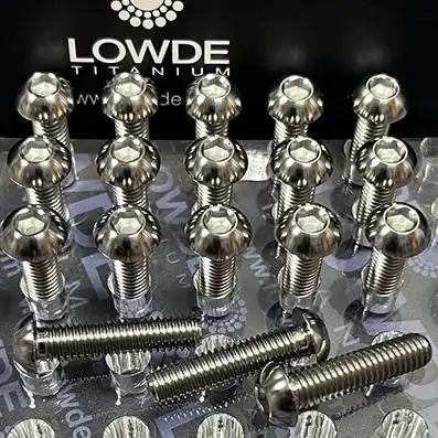 Tornillo bot�n ISO 7380 M6x25 mm. Titanio gr. 5 (6Al4V)